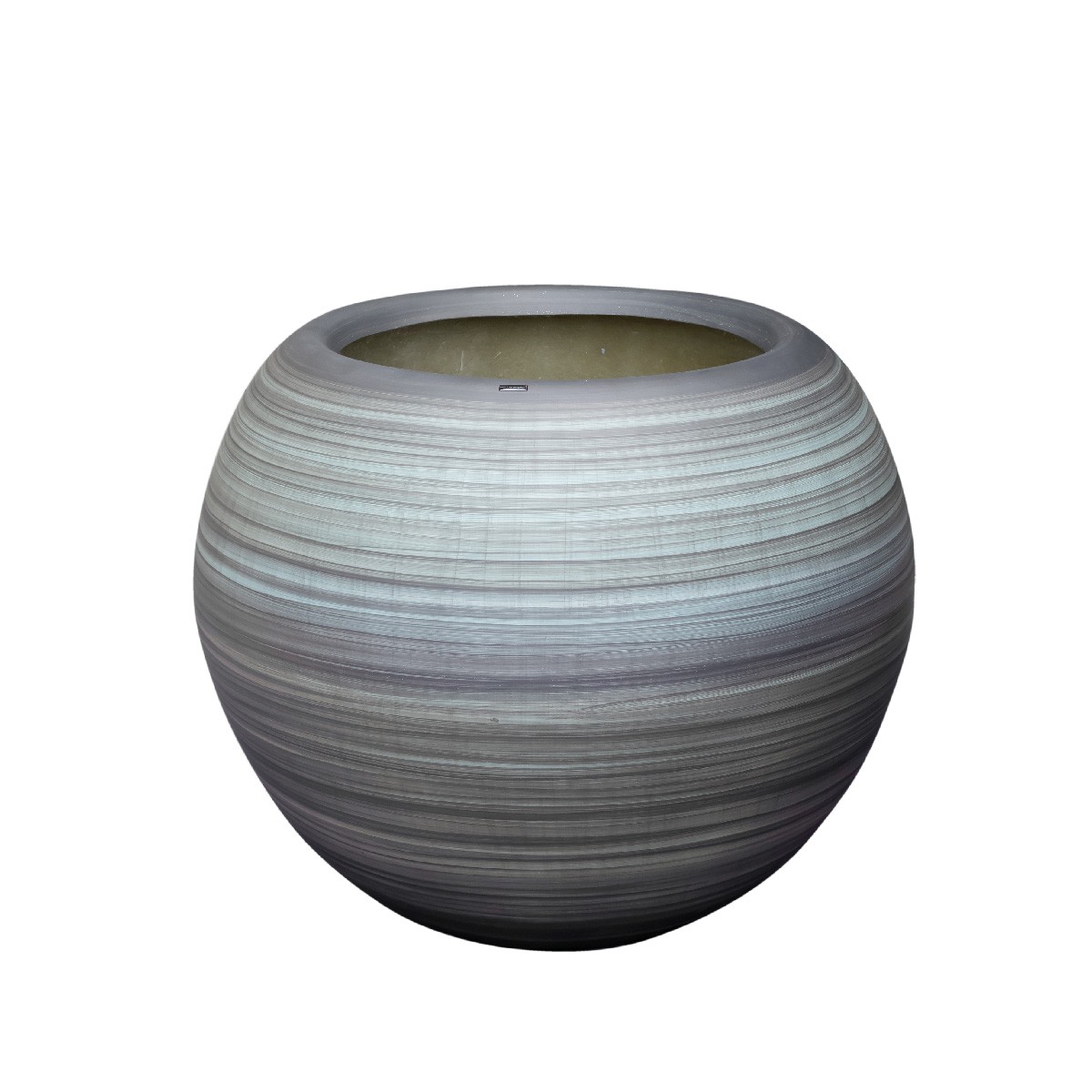 Vaso De Fibra Decorativo Pintado a Mão