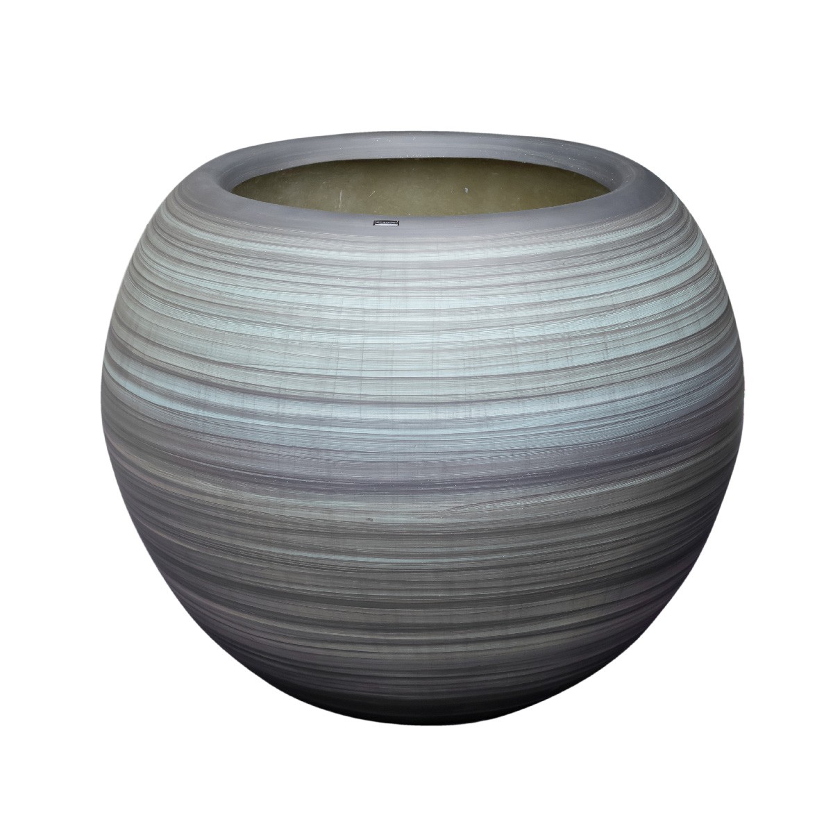Vaso De Fibra Decorativo Pintado a Mão