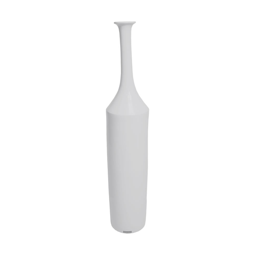 Vaso Garrafa M - Alto Brilho - Branco - Carolina Haveroth