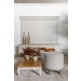 Painel  Classico Branco Para Sala de Jantar
