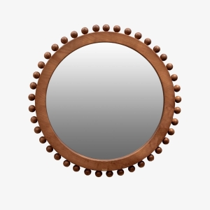 Espelho Redondo Maiorca - freijó