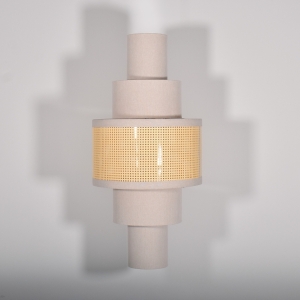 Luminária Cuore em Palha