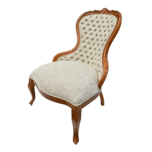 Cadeira Maria Antonieta Unico Assento c/mola - Captonê - Freijó