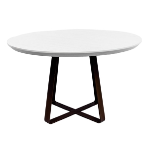 Mesa Apoio Contemporâneo Tátio 700 - Lâmina Branco Escovado