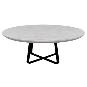 Mesa Apoio Contemporâneo Tátio 900 - Lâmina Branco Escovado