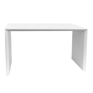 Mesa Lateral Contemporânea Puff Alive - Lâmina Branco Escovado