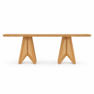 Mesa de Jantar Blossom Retangular - Amêndoa