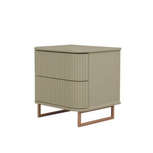 Mesa de Cabeceira Miami - Arizona com Detalhes Dourado Soleil