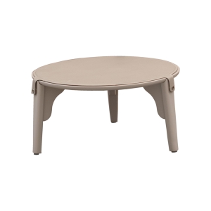 Mesa de Centro Miami P 60cm - Off White - Tecido Kouríssimo Torino Bege