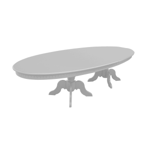 Mesa Oval Elegance - Branco