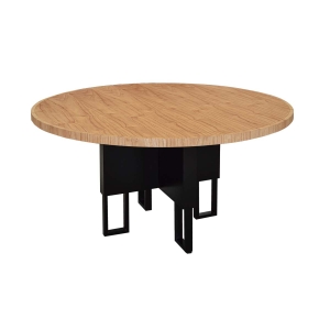 Mesa Amazonas Redonda 1400 - Misto Laminado Cinamomo / Laca