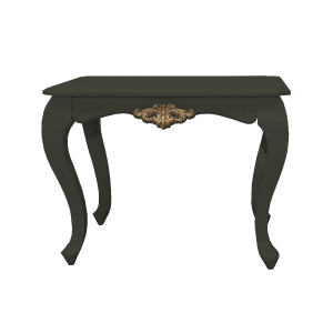 Mesa de Apoio Provençal Lavanda M - Kansas c/ Detalhes Dourado Soleil