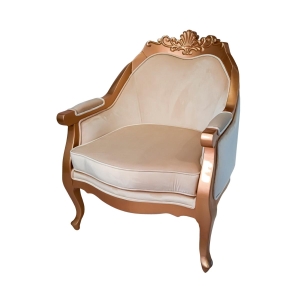 Poltrona Leroy Victorine Unico Assento c/ percinta - Dourado Soleil