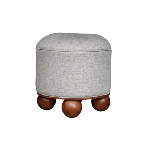 Puff Chic Pé Esfera - Freijó