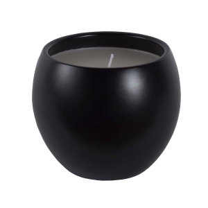 Vaso Vela Casca de Ovo decorativo em Cerâmica Carolina Haveroth – Preto Fosco