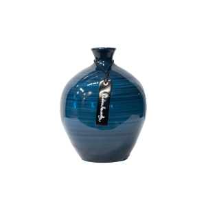 Vaso Bojudo Decorativo Em Cerâmica Carolina Haveroth – Aurora Boreal Alto Brilho