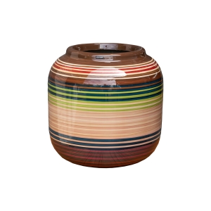 Vaso Reto Decorativo em Cerâmica Carolina Haveroth – Monnet Alto Brilho