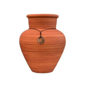 Vaso Cachepô Grande Liso Decorativo em Cerâmica - Terra Cota Fosco