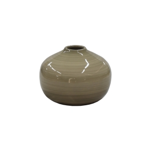 Vaso Bola decorativo em Cerâmica Carolina Haveroth – Manaus Alto Brilho