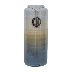 Vaso Liso decorativo em Cerâmica Carolina Haveroth - Borboleta Alto Brilho