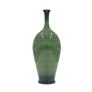 Vaso Garrafa decorativo em Cerâmica Carolina Haveroth – Amazônia Alto Brilho