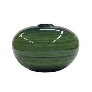 Vaso Bola decorativo em Cerâmica Carolina Haveroth – Amazônia Alto Brilho