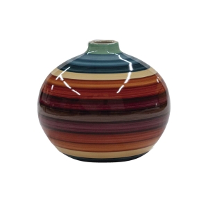 Vaso Bojudo Decorativo em Cerâmica Carolina Haveroth – Uyuni Alto Brilho