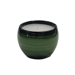 Vaso Vela Casca de Ovo decorativo em Cerâmica Carolina Haveroth – Amazônia Alto Brilho