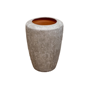 Vaso de Chão Largo Decorativo em Cerâmica - Machê