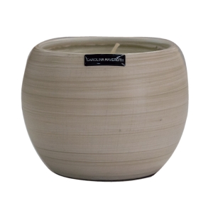 Vaso Vela Casca de Ovo decorativo em Cerâmica Carolina Haveroth – Manaus Fosco