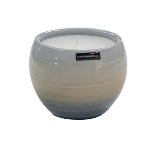 Vaso Vela Casca de Ovo decorativo em Cerâmica Carolina Haveroth – Borboleta Alto Brilho