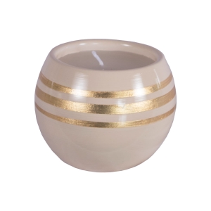 Vela Casca de Ovo M Carolina Haveroth - Alto Brilho -  Jasmin