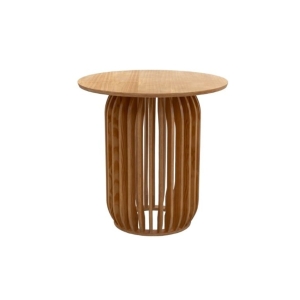 Mesa Bistro Baixa Palm Ø80cm - mel pinus