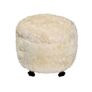 Puff Chic C/Pelos - Preto