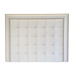 Cabeceira Botonê Solteiro com Tachas - Tecido à Escolha