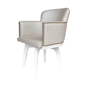 Cadeira Giratória New Pure c/ Tachas - Branca