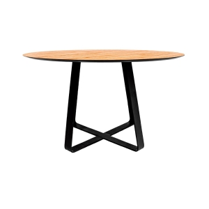 Mesa Tátio Oval - lâmina freijó