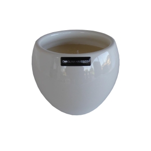 Vela Aromatizada Cerâmica - Alto Brilho - Branco