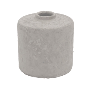 Vaso Reto Decorativo em Cerâmica - Machê Fosco