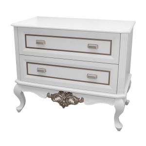 Cômoda Lavanda - Branco com Fendi Lumiére