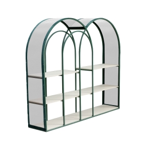 Estante Cuore Sem Tela - verde oliva c/ detalhes fendi lumière