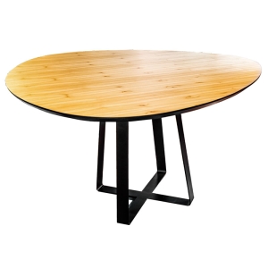 Mesa Contemporânea Tátio Egg 1400 - Lâmina Natural
