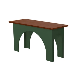 Aparador Apollo L140xP610cm - Verde Oliva com Lâmina Freijó