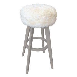 Banqueta Pub G com Pelos - Fendi Nouveau