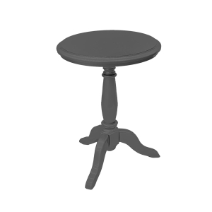 Mesa de Apoio Clássica M - Cinza Imperador