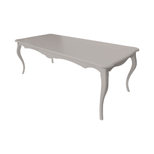 Mesa de Jantar Clássica Vintage 6 Lugares - 1,6m - Fendi Nouveau
