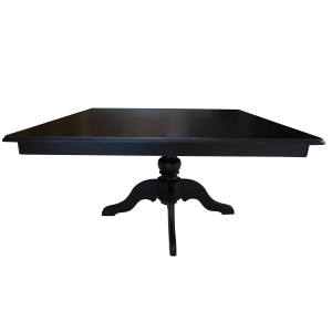 Mesa de Jantar Clássica Quadrada Altesse - 8 Lugares - 1,5m - Preto