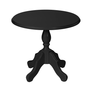 Mesa Lateral Redonda Clássica Petit - Preto