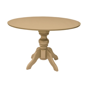 Mesa de Jantar Redonda Slim Munique - 4 Lugares - 1,20m - Dourado Soléil