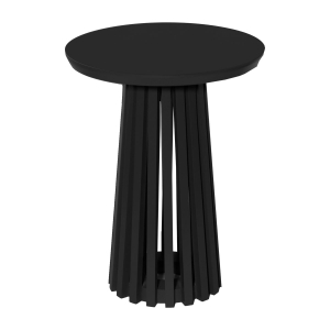 Mesa Ripada Lateral de Apoio Zuli Taís Puntel - Preto